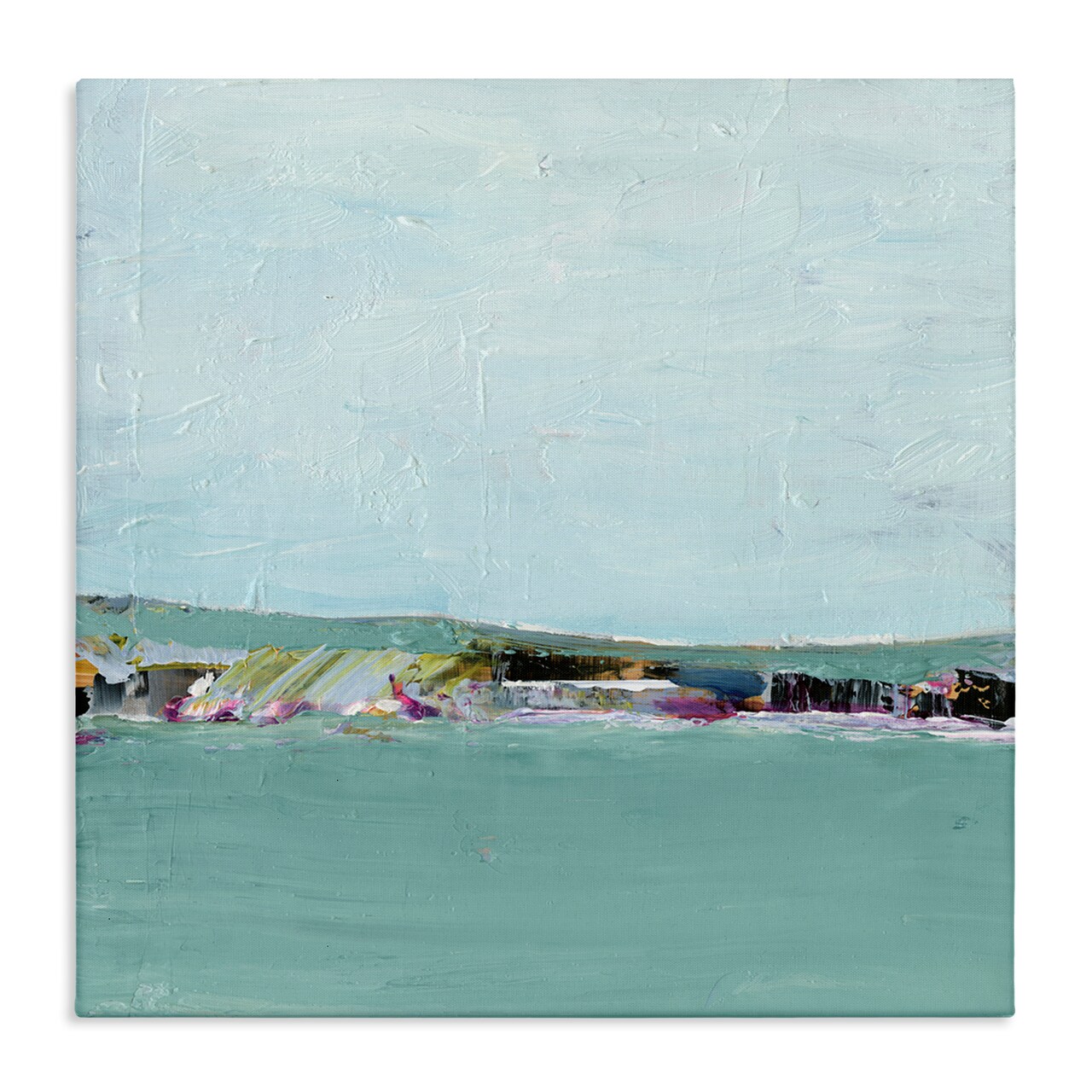 Stupell Industries Abstract Ocean Island Canvas Wall Art Design by Ethan Harper